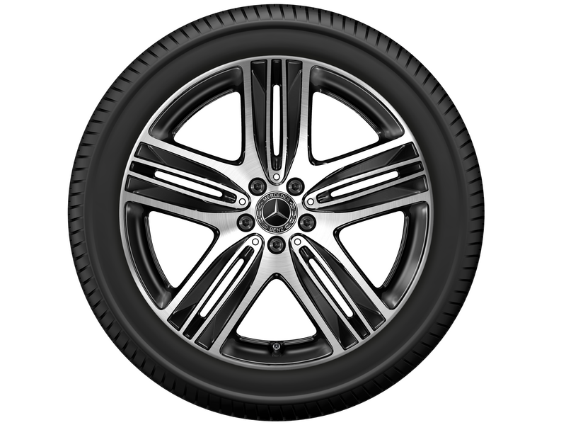 5-spoke wheel, 50.8 cm (20-inch), high-sheen, GLC/ EQC, 255/45 R20/, black, A29340106007X23