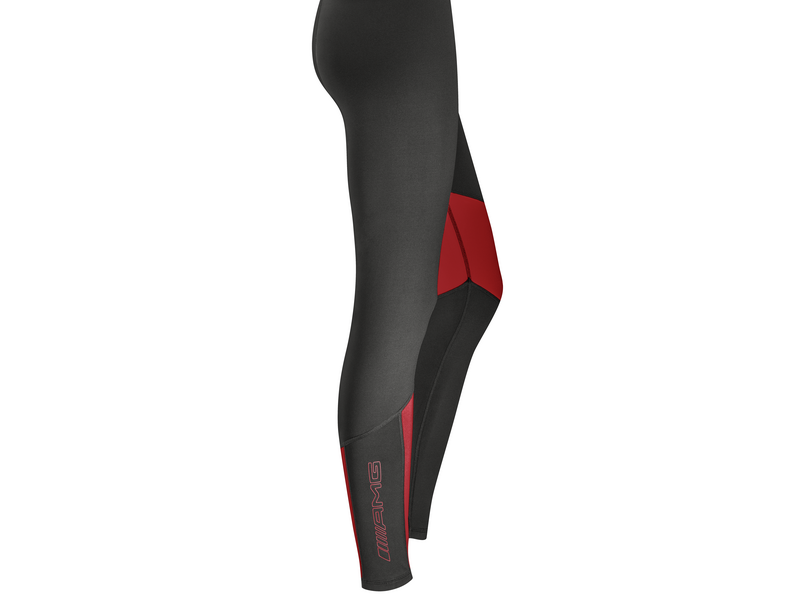 AMG women's sports pants, black / red, B66959549