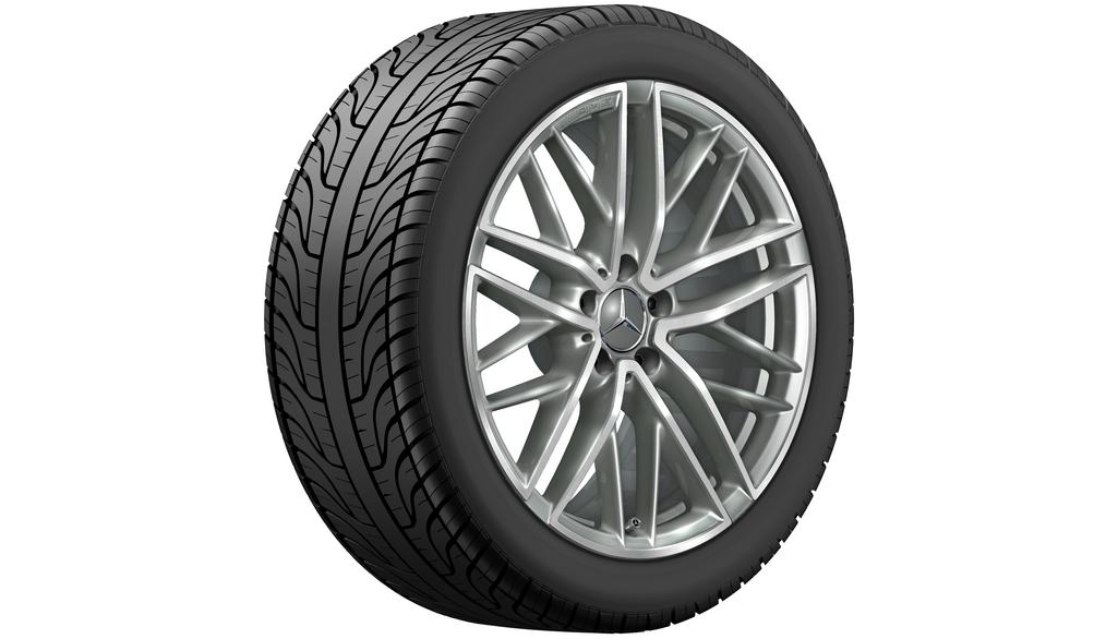 AMG 5-dubbelspaaks velg, 48,3 cm (19 inch), hoogglans, C-Klasse, 265/40 R19/, titaniumgrijs, A20640129007X21