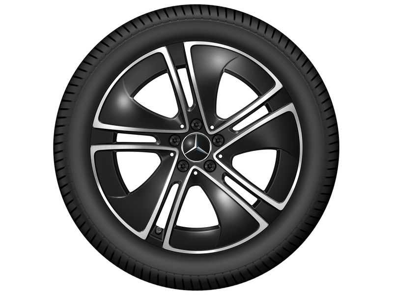 5-Speichen-Rad, Aero, 48,3 cm (19 Zoll), glanzgedreht, 275/35 R19/, schwarz, A23640143007X23