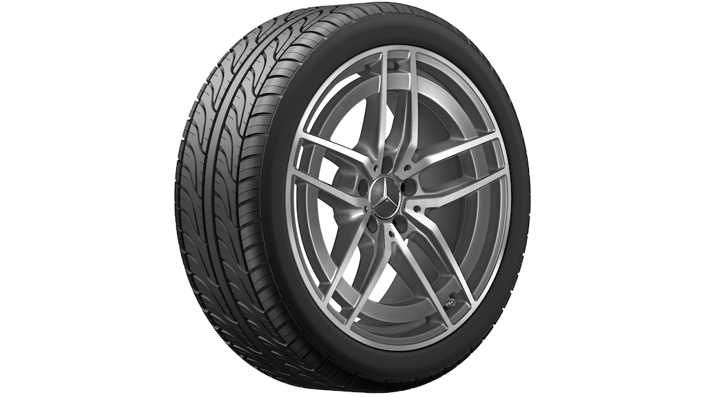 AMG 5-Doppelspeichen-Rad Tantalgrau Glanzgedreht, Michelin, Pilot Alpin 5 MO, 245/40 R19 98V XL, Winter, Q440141512620G12021