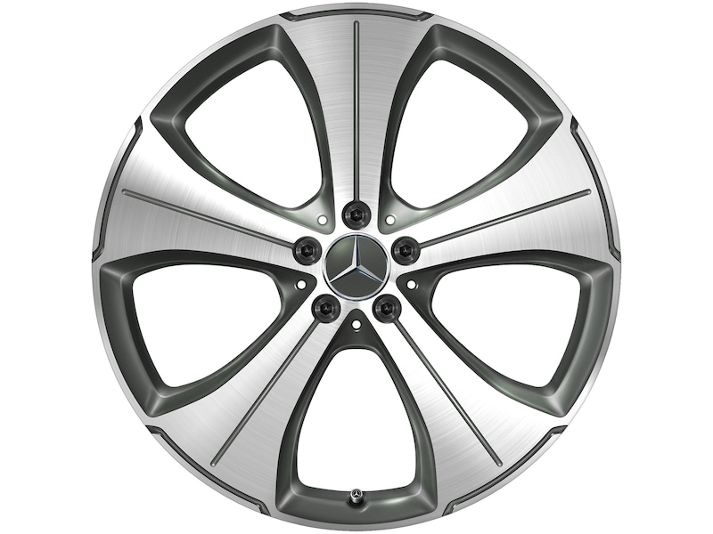 Mercedes-Benz Original Winter-Komplettrad 5-Speichen grau Himalaya glanzgedreht , Pirelli, Scorpion Winter MO, 275/45 R21 107 V None, Winter, Q440141717220