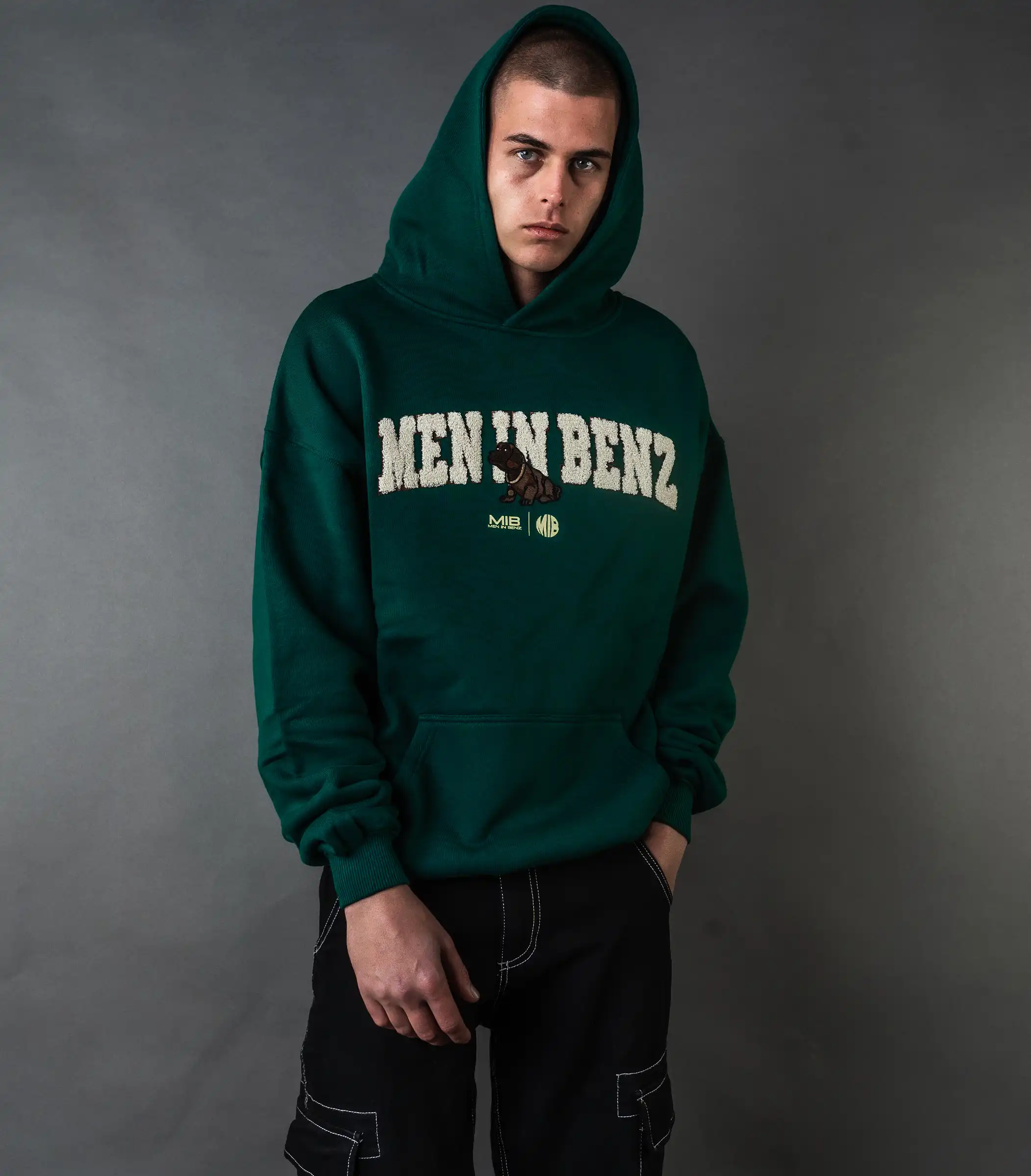 MIB Essential Hoodie (green), grün, MIB03001J-1XL005