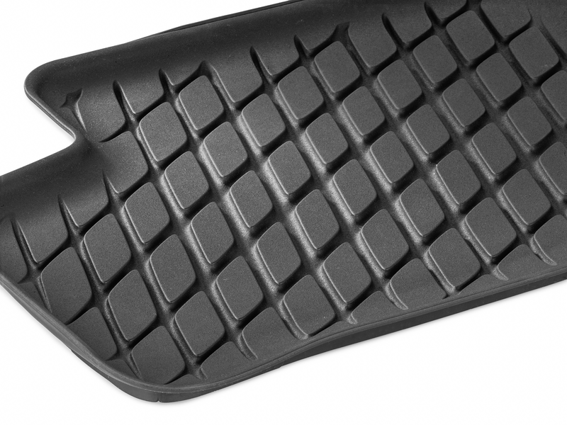 Voetenruimtebekleding, Dynamic Squares, achter, 2-delig, GLB, zwart, A17768041049051