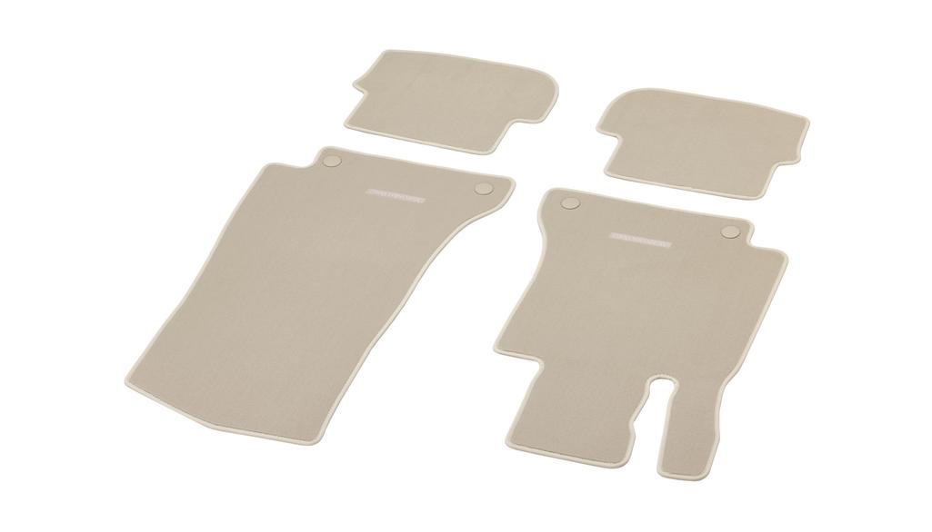 CLASSIC velour mats, set, 4-piece, C-Class, silk beige, A20568006048T67