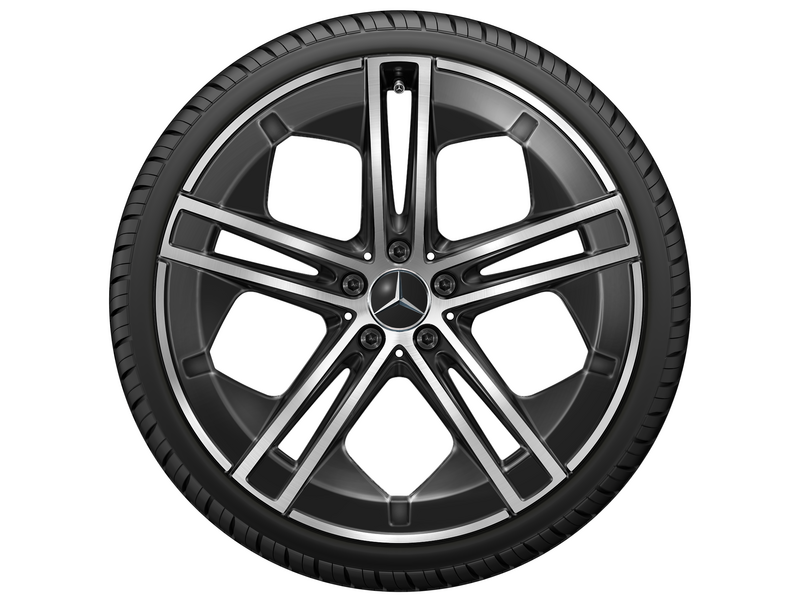 5-twin-spoke wheel, Aero, 53.3 cm (21-inch), high-sheen, EQE, 255/35 R21/, black, A29540114007X23