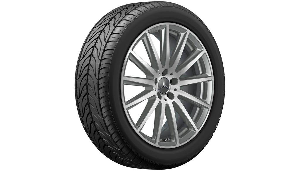AMG Vielspeichen-Rad, 50,8 cm (20 Zoll), glanzgedreht, GLB/ GLA, 235/45 R20/, titangrau, A24740116007X21