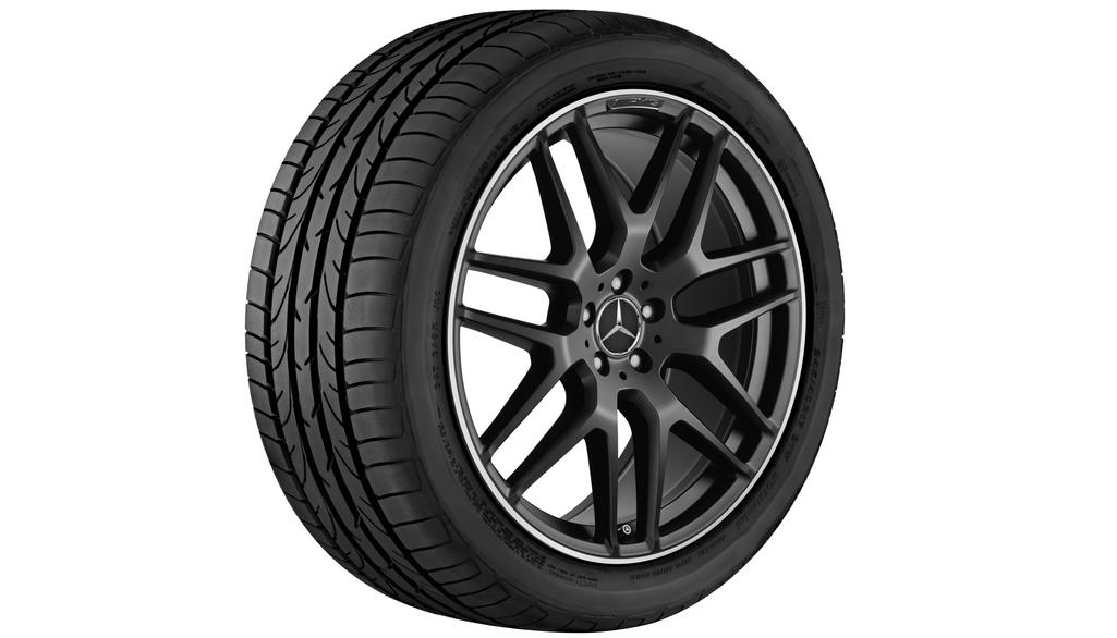 AMG Leichtmetallrad, im Kreuzspeichen-Design, 55,9 cm (22 Zoll), Felgenhorn glanzgedreht, GLE, 325/35 R22/, schwarz matt, A29240125007X71 AMG Leichtmetallrad, im Kreuzspeichen-Design, 55,9 cm (22 Zoll), Felgenhorn glanzgedreht, GLE, 325/35 R22/, schwarz matt, A29240125007X71