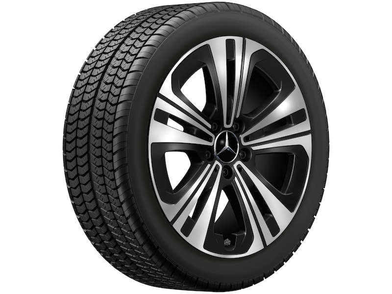 Cerchio estivo completo Mercedes-Benz, 5 razze, nero, lucido, Michelin, Pilot Sport 5 MO, 255/40 R18 99 W Nessuno, estivo, Q440241510210