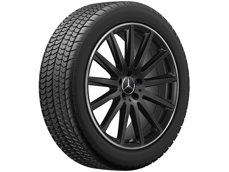 AMG Vielspeichen-Rad Schwarz Felgenhorn Glanzgedreht, Bridgestone, Blizzak LM001 MO, 235/45 R20 96H, Winter, Q4403019102200J2022