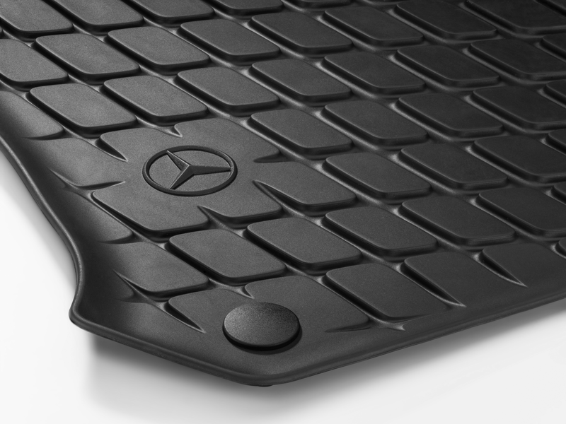 Allwettermatten Dynamic Squares, Fahrer-/Beifahrermatte, 2-teilig, GLC/ EQC, schwarz, A25368038059G33
