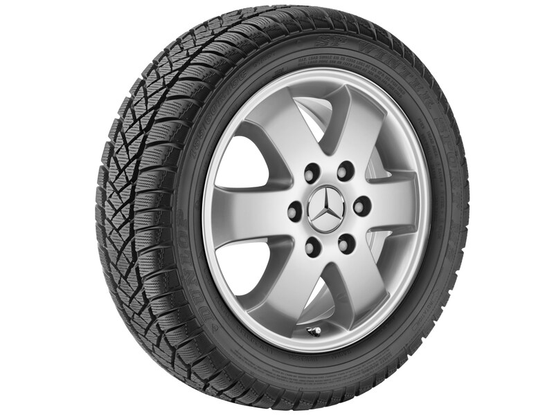 6-Speichen-Rad Brilliantsilber, Continental, Vanco Winter 2, 235/65 R16 118/116(115)R(S) C, Winter, Q4401911102500J2022