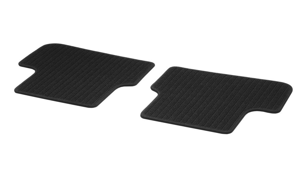 Ripsmatten CLASSIC, Fond, 2-teilig, (u.a. CLA/ B-Klasse/ A-Klasse), schwarz, A17668037009G32