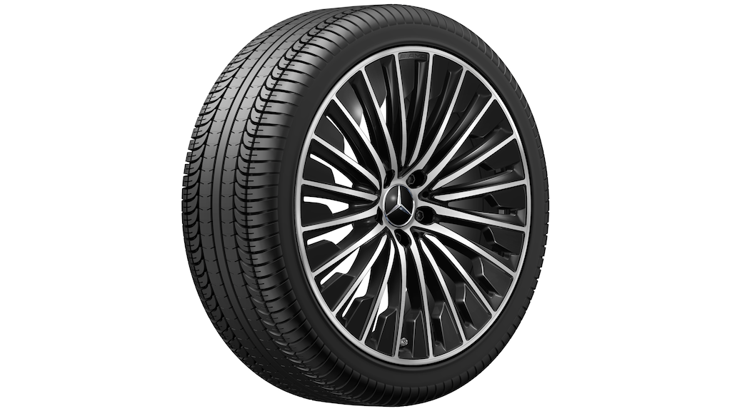 AMG Vielspeichen-Rad, 50,8 cm (20 Zoll), glanzgedreht, E-Klasse, 275/35 R20/, schwarz, A21440106007X23