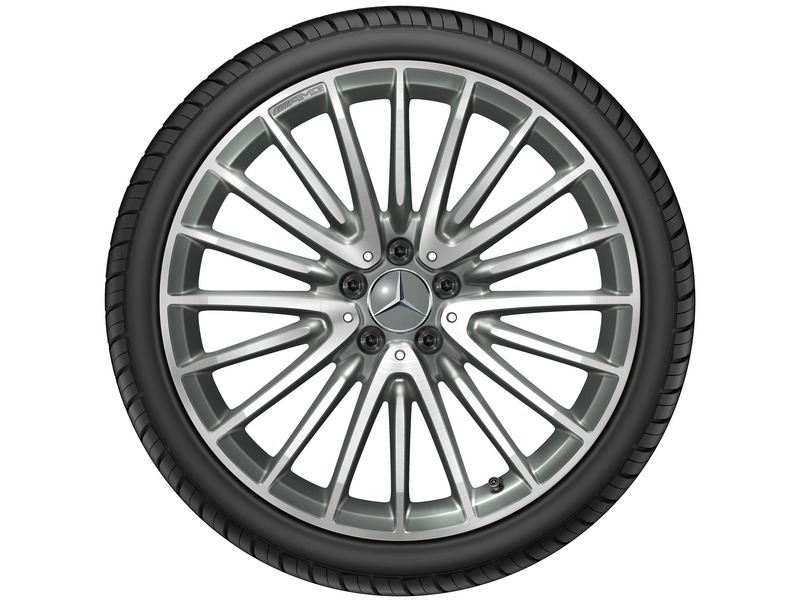 AMG multi-spoke wheel, 50.8 cm (20-inch), high-sheen, CLS, 275/30 R20/, titanium gray, A25740143007X21