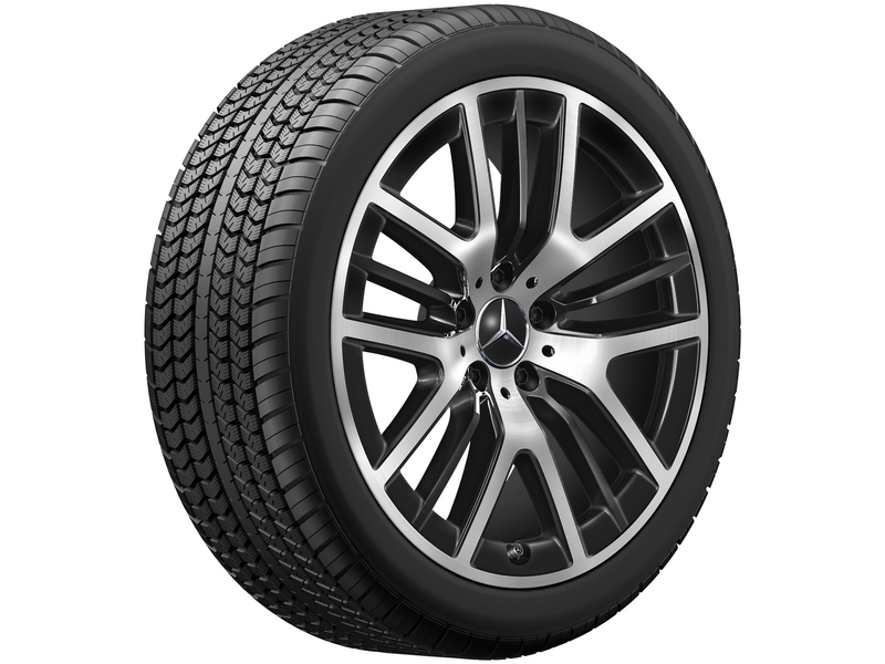 5-Y-spoke wheel, with additional spokes, 48.3 cm (19-inch), high-sheen, CLS, 275/35 R19/, black, A25740136007X23