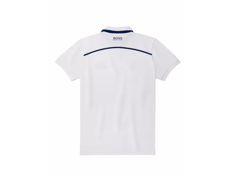Poloshirt Herren, weiß/navy, B6695816