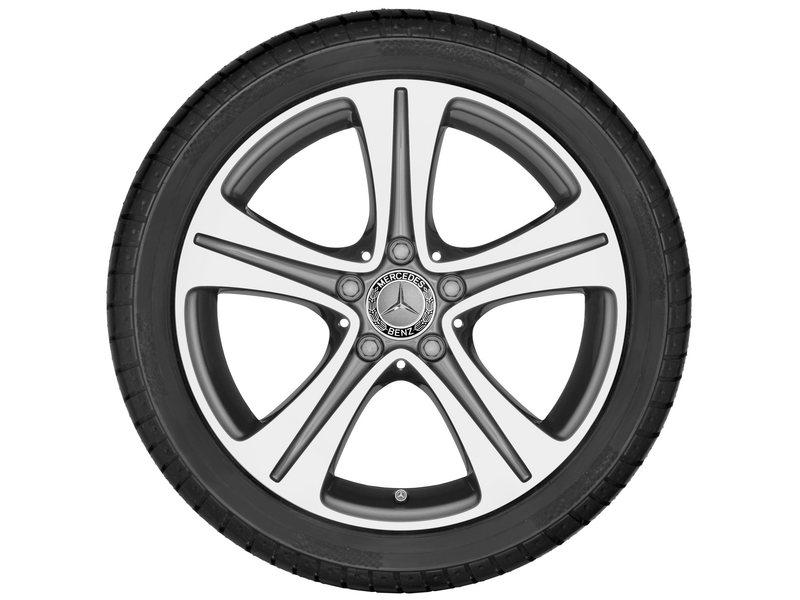 5-spoke wheel, 45.7 cm (18 inch), high-sheen, E-Class, 245/45 R18/, tremolit-metallic, A21340114007X44