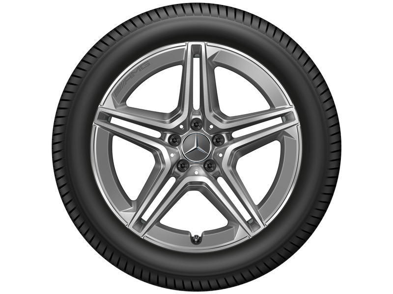 AMG 5-Doppelspeichen-Rad Glanzgedreht Tantalgrau, Bridgestone, Blizzak LM001 MO, 235/50 R19 99H, Winter, Q440141911370G12020