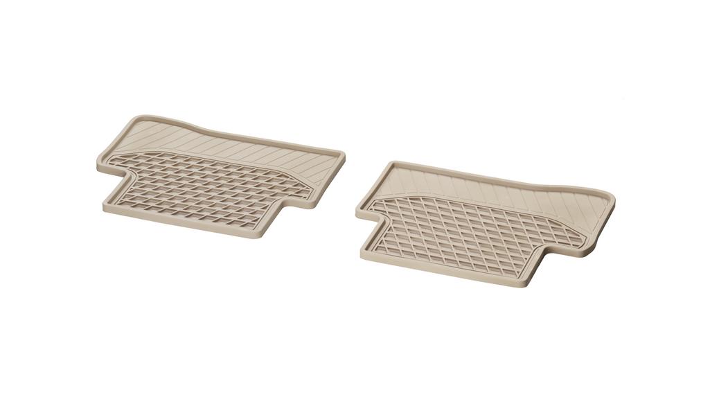 Tappetini per tutte le stagioni CLASSIC, posteriori, 2 pezzi, Classe C, beige seta, A20568076088S85