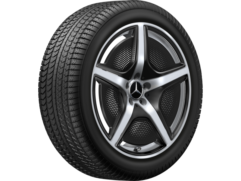 AMG 5-Speichen-Rad, 50,8 cm (20 Zoll), glanzgedreht, EQE, 255/40 R20/, vanadiumsilber, A2954000000