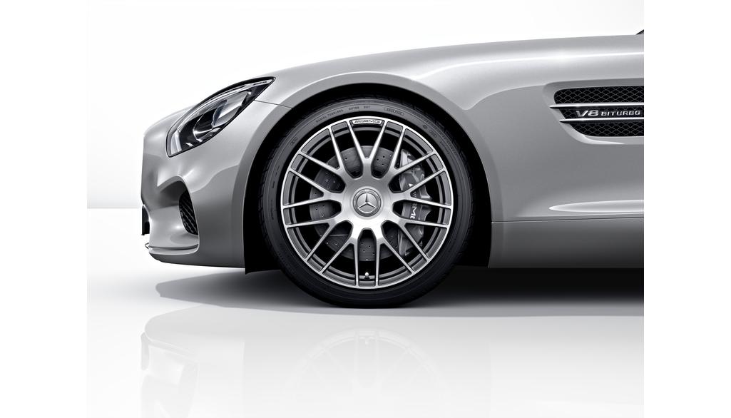 AMG forged wheel in cross-spoke design, 50.8 cm (20-inch), high-sheen, AMG GT, 295/30 R20/, titanium gray, A19040108007X21