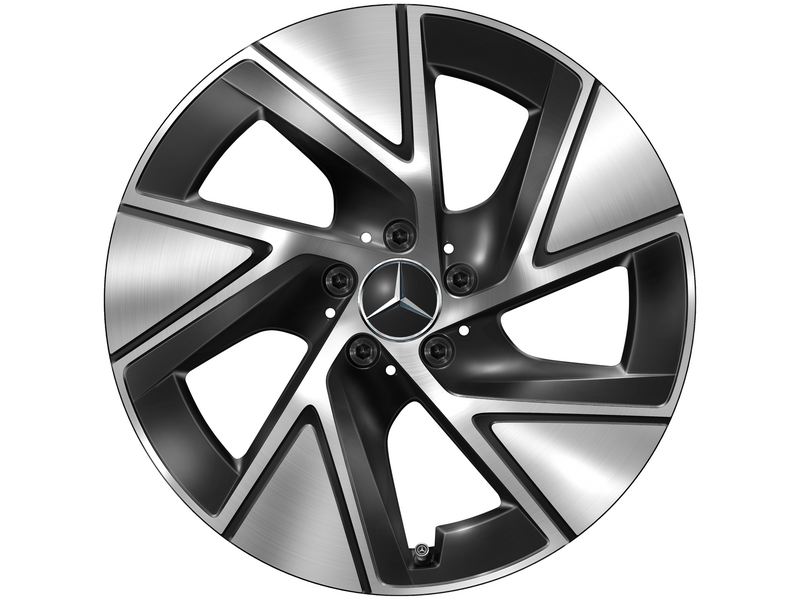 5-Loch-Rad, Aero, 48,3 cm (19 Zoll), glanzgedreht, GLC, 255/50 R19/, schwarz, A25440142007X23