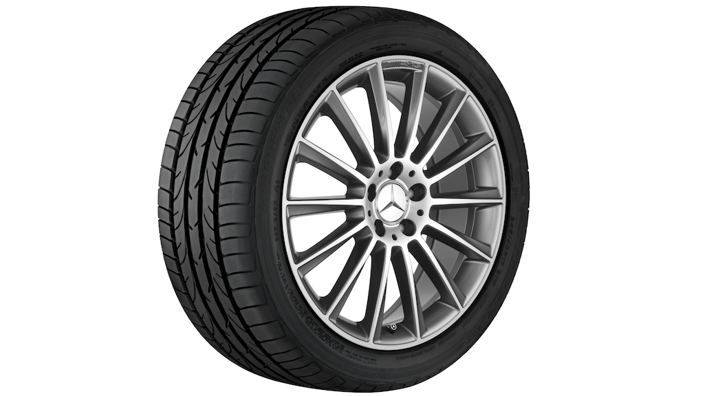 AMG Vielspeichen-Rad Titangrau Glanzgedreht