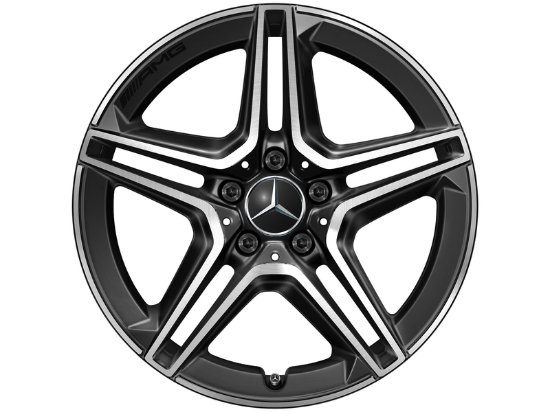 AMG 5-twin-spoke wheel, gloss black, Michelin, Pilot Alpin 5 MO1, 235/40 R18 95V XL, winter, Q440141512260G2