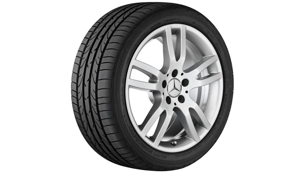 5-dubbelspaaks velg, 45,7 cm (18 inch), SL, 255/40 R18/, titaanzilver, B66474431 5-dubbelspaaks velg, 45,7 cm (18 inch), SL, 255/40 R18/, titaanzilver, B66474431