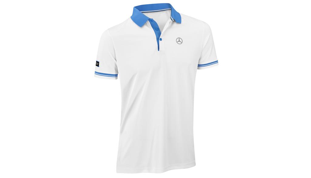 Men's polo shirt, white, B66958872