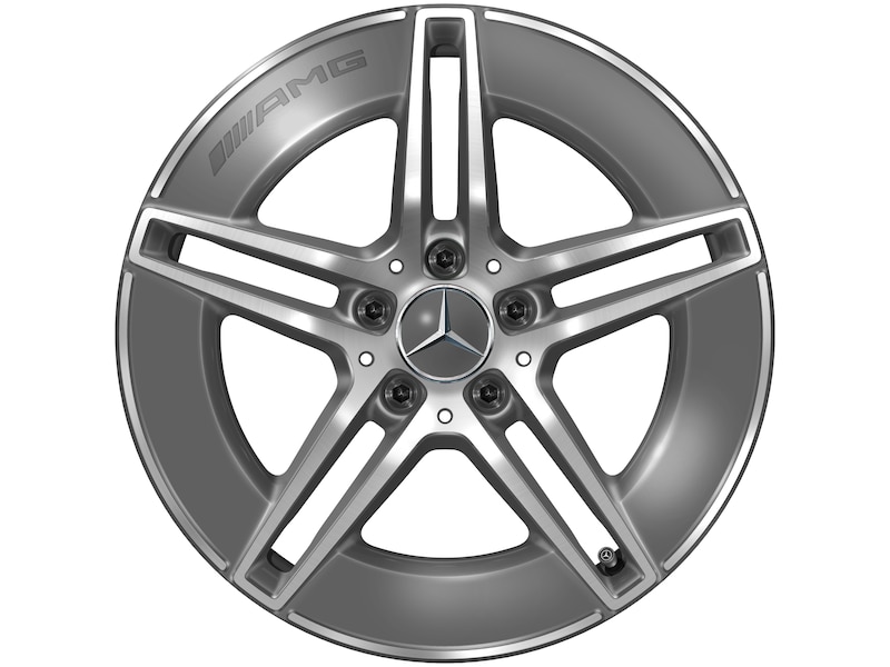 AMG 5-twin-spoke wheel, tantalum gray, Bridgestone, Blizzak LM005 MO, 225/55 R18 102H XL, winter, Q440141911710
