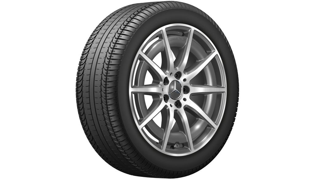 AMG 10-spoke wheel, 45.7 cm (18-inch), high-sheen, C-Class, 235/45 R18/, tantalum gray, A20640122007Y51 AMG 10-spoke wheel, 45.7 cm (18-inch), high-sheen, C-Class, 235/45 R18/, tantalum gray, A20640122007Y51