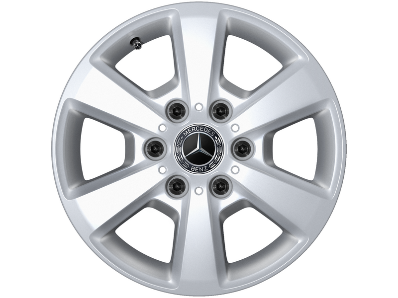6-Speichen Rad Vanadiumsilber, Continental, ContiVanContact 200, 235/65 R16 121/119R C, Sommer, Q440291110180