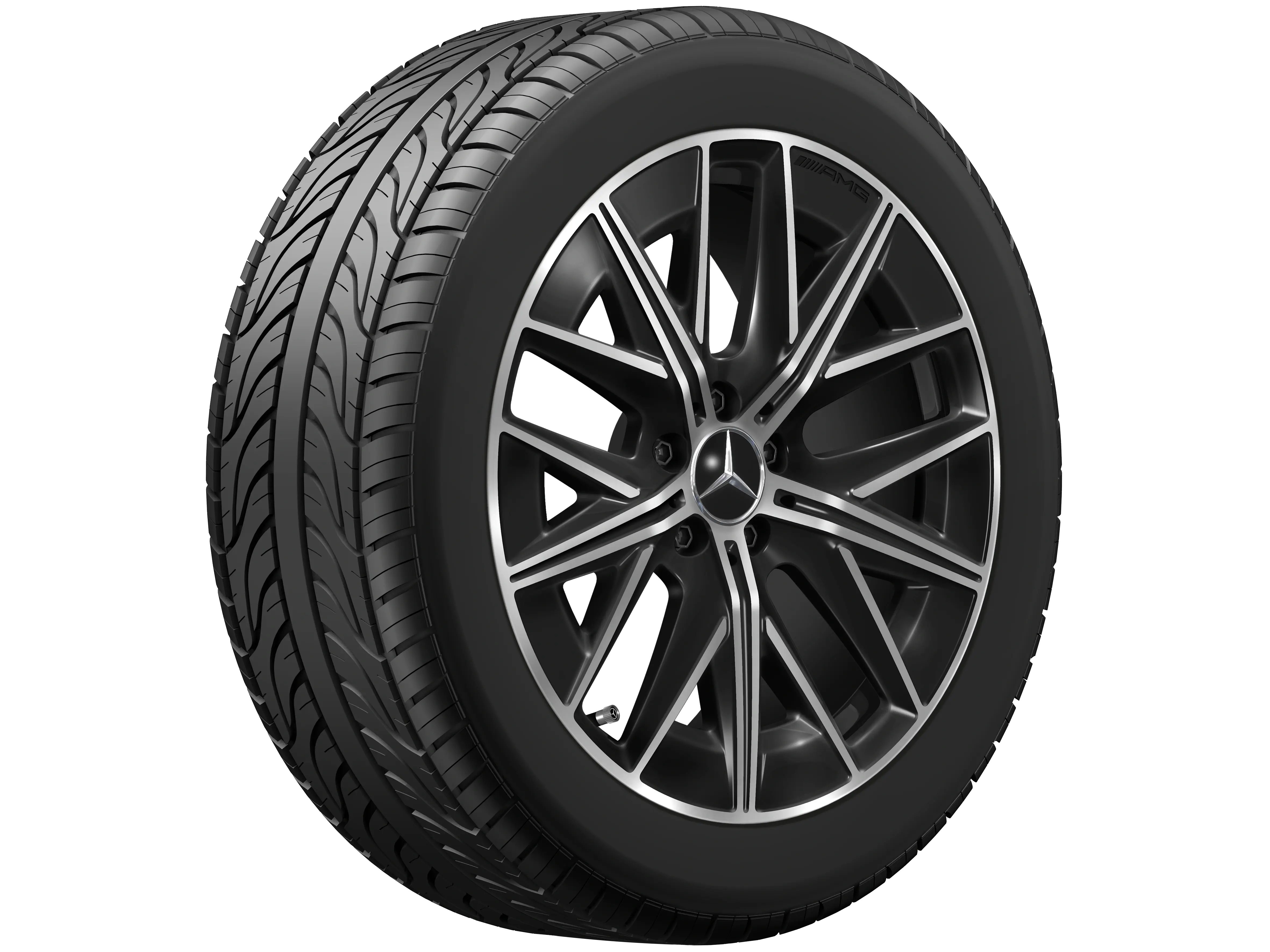 Cerchio in lega leggera AMG, design a 10 doppie razze, alta lucentezza, 9,5 J x 21 ET 41,5, A29740132007X23