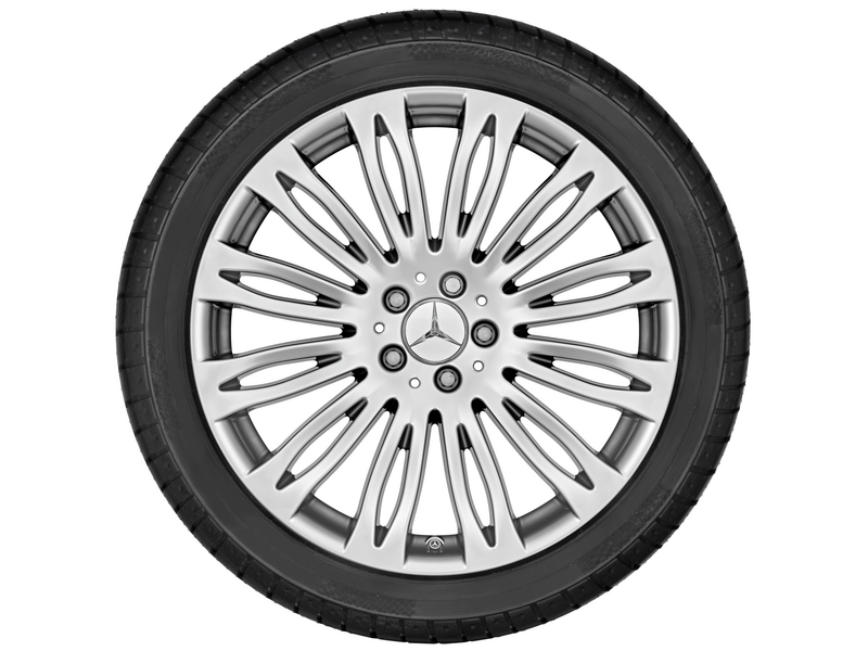 Vielspeichen-Rad, 50,8 cm (20 Zoll), S-Klasse, 245/40 R20/, thuliumsilber, A22240117029293