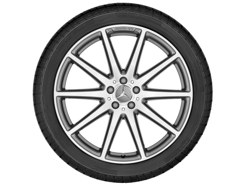 AMG 10-Speichen-Rad, 53,3 cm (21 Zoll), glanzgedreht, GLE, 325/40 R21/, titangrau, A29240123007X21