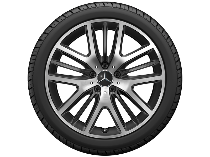 5-Y-spoke wheel, with additional spokes, 48.3 cm (19-inch), high-sheen, CLS, 275/35 R19/, black, A25740136007X23