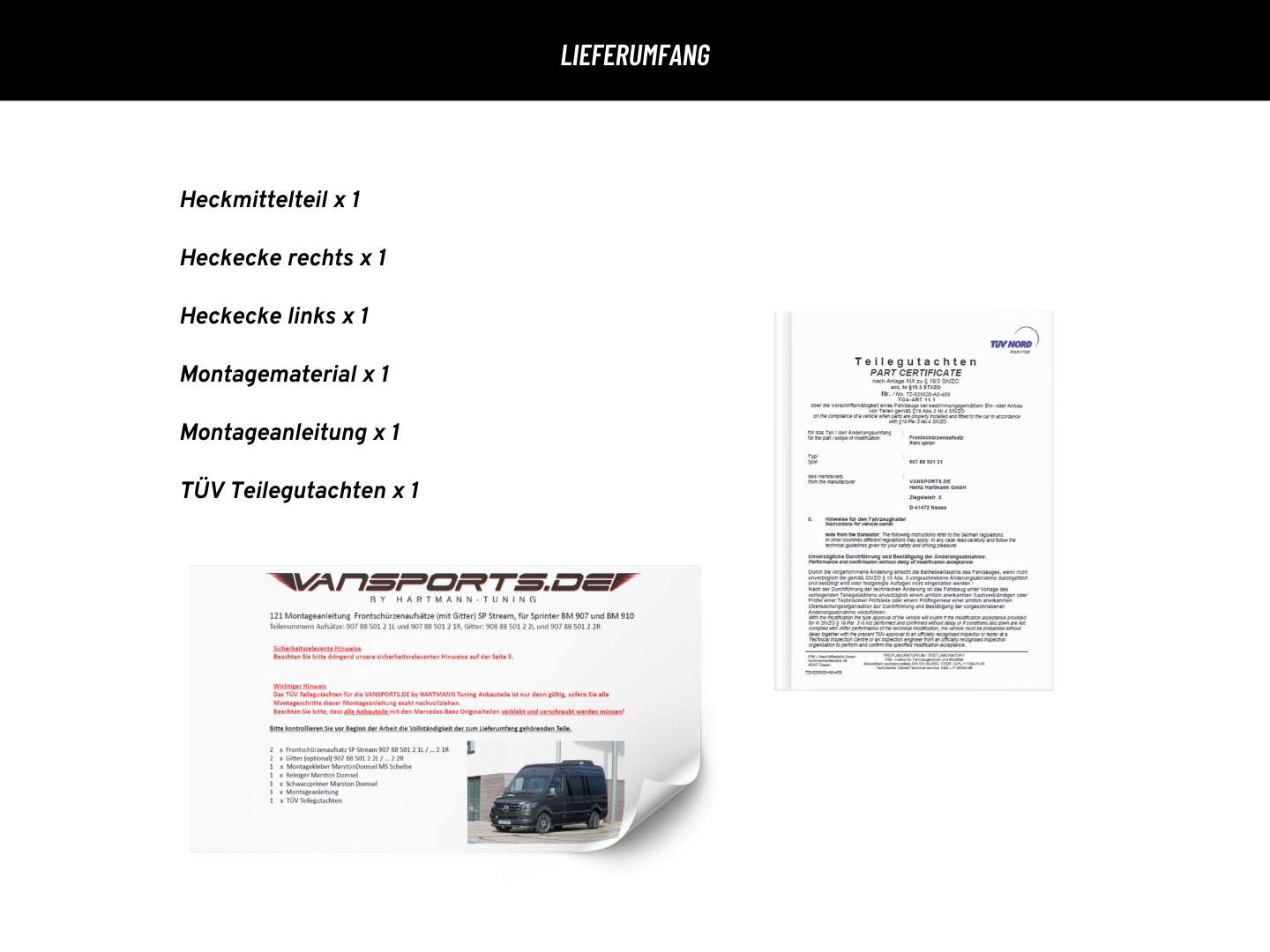 Grembiule posteriore per Sprinter 907