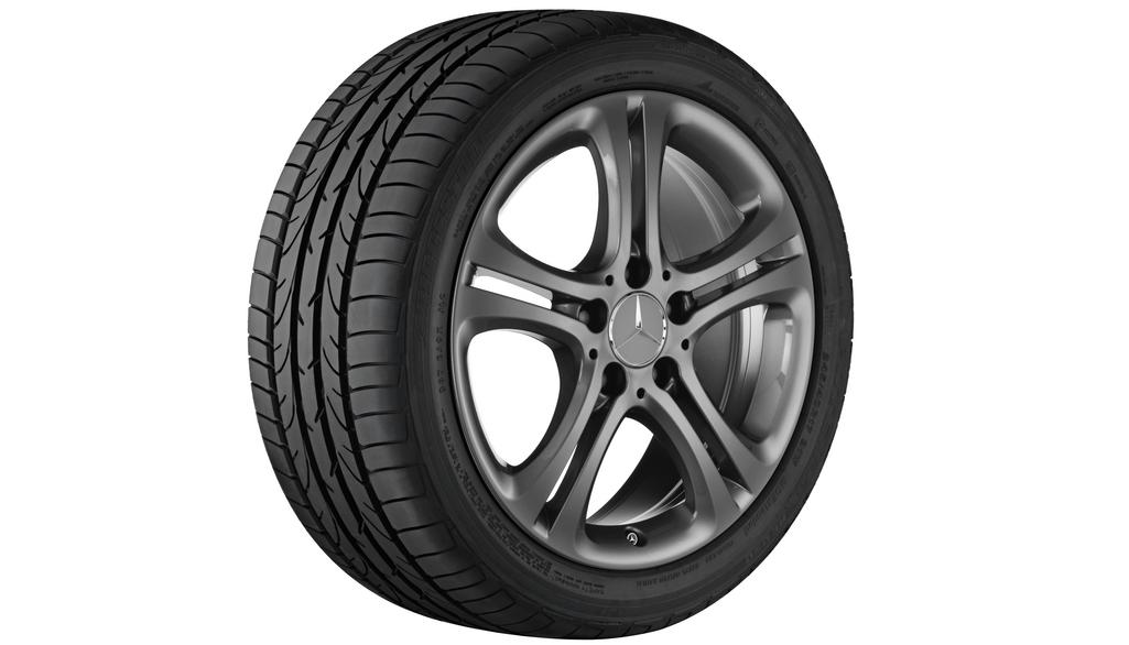 5-dubbelspaaks wiel Tremolit-metallic, Dunlop, SP Winter Sport 4D MO, 225/45 R17 91H, Winter, Q440141255A