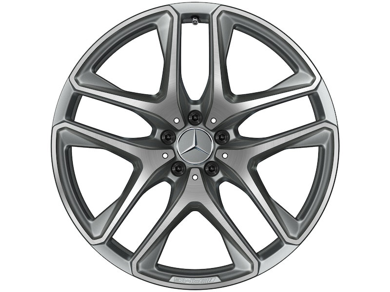 Mercedes-Benz Genuine AMG 5-twin-spoke complete winter wheel, titanium gray, high-sheen, Continental, WinterContact TS 870 P MO1, 315/40 R21 115 V XL, winter, Q440301110550