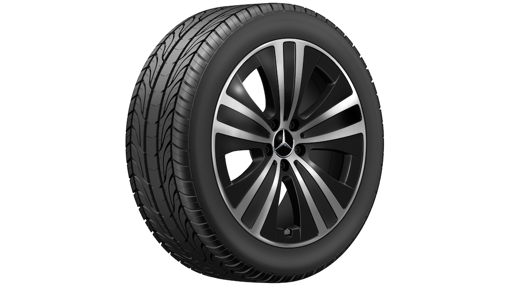 5-Lochrad Tampondruck Blau Auf Schwarz Glanzgedreht, Bridgestone, Turanza T005 MO, 255/45 R19 104Y XL, Sommer, Q440241910490