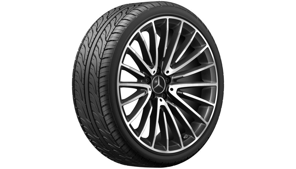 AMG Vielspeichen-Rad, 50,8 cm (20 Zoll), glanzgedreht, CLS, 275/30 R20/, schwarz, A25740143007X23