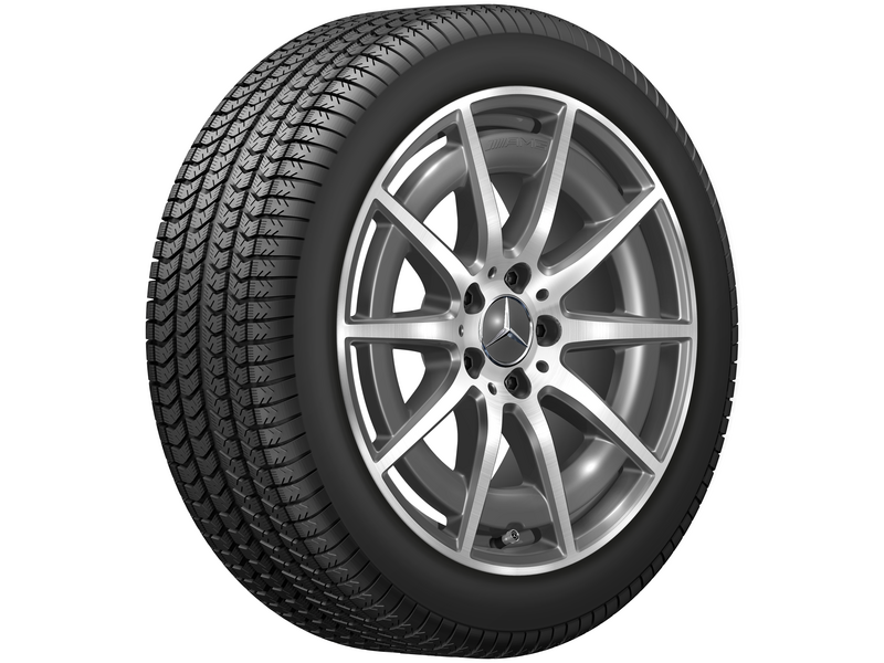 AMG 10-spoke wheel, tantalum gray, Michelin, Pilot Alpin 5 MO1, 235/45 R18 98V XL, winter, Q440141513380