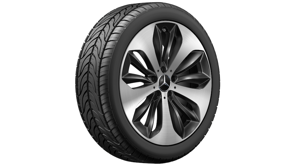 10-Speichen-Rad Aero Schwarz Glanzgedreht