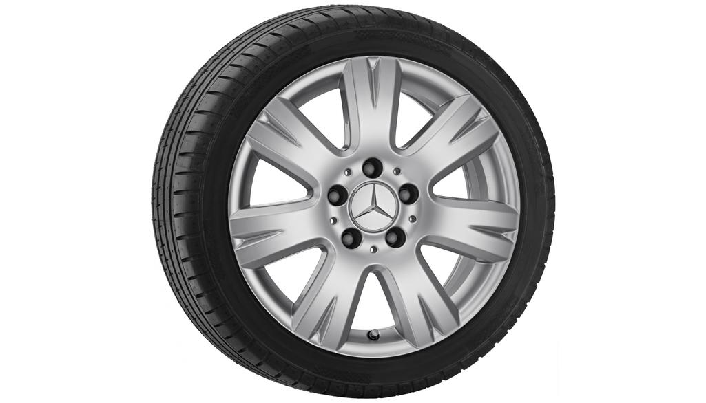 7-spoke wheel, 40.6 cm (16 inch), C-Class, 205/55 R16/, sterling silver, A20440126029709