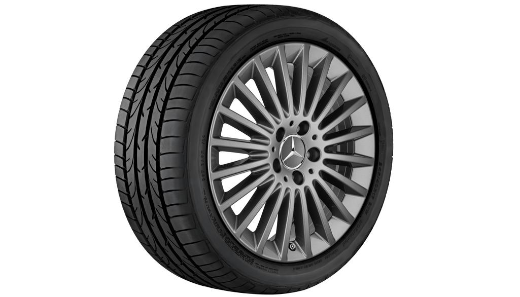 Cerchio a più razze, 43,2 cm (17 pollici), Classe C, 225/50 R17/, grigio Himalaya, A20540156007756 Cerchio a più razze, 43,2 cm (17 pollici), Classe C, 225/50 R17/, grigio Himalaya, A20540156007756