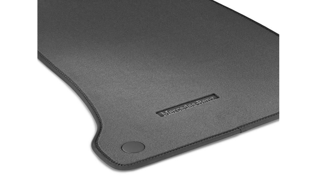 CLASSIC velour mats, set, 4-piece, S-Class, magma gray, A22368012077Q17