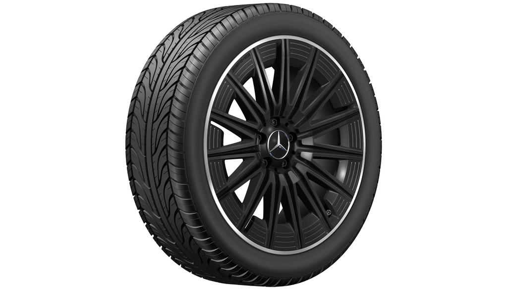 Cerchio multirazze AMG, 50,8 cm (20 pollici), flangia del cerchio ad alta lucentezza, GLB/ GLA, 235/45 R20/, nero, A24740152007X72 Cerchio multirazze AMG, 50,8 cm (20 pollici), flangia del cerchio ad alta lucentezza, GLB/ GLA, 235/45 R20/, nero, A24740152007X72