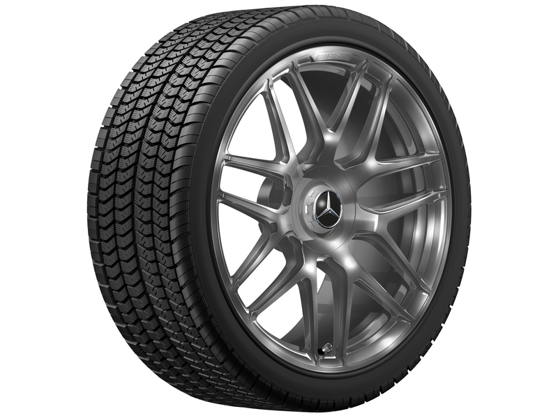 AMG Schmiederad im Kreuzspeichen-Design, 50,8 cm (20 Zoll), Felgenhorn glanzgedreht, E-Klasse, 295/30 R20/, dark platin gloss, A21340131007Y75